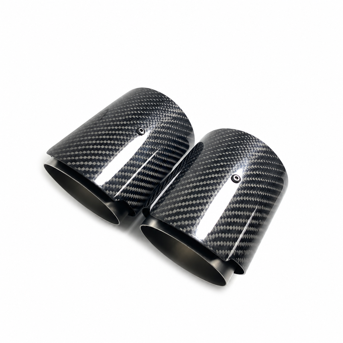 ANGLE CUT CARBON FIBER EXHAUST TIPS FOR BMW F22 F23 M235i M240i