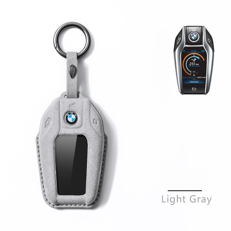 BMW ALCANTARA KEY COVER BMW LCD KEY FOB 5 7 SERIES X5 X6 X7 KEY FOB PROTECTION