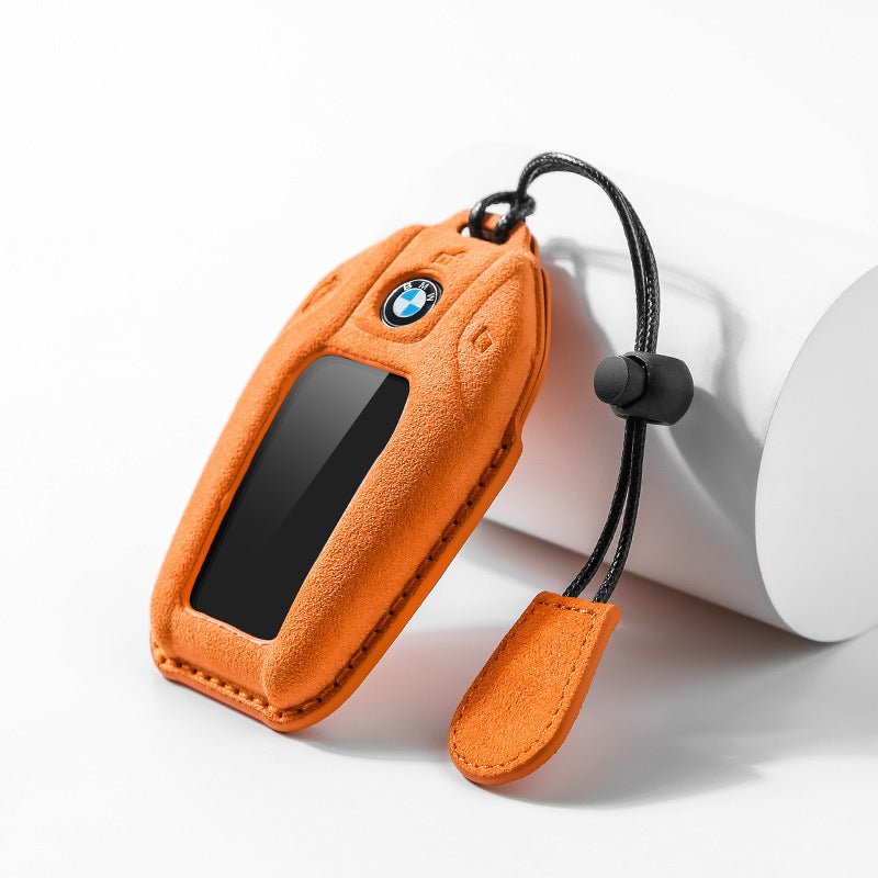 BMW ALCANTARA KEY COVER BMW LCD KEY FOB 5 7 SERIES X5 X6 X7 KEY FOB PROTECTION