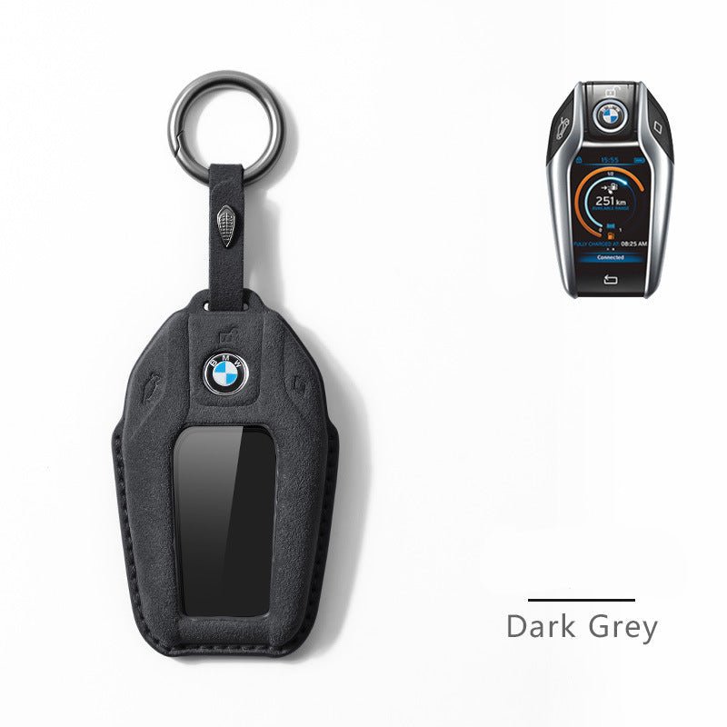 BMW ALCANTARA KEY COVER BMW LCD KEY FOB 5 7 SERIES X5 X6 X7 KEY FOB PROTECTION