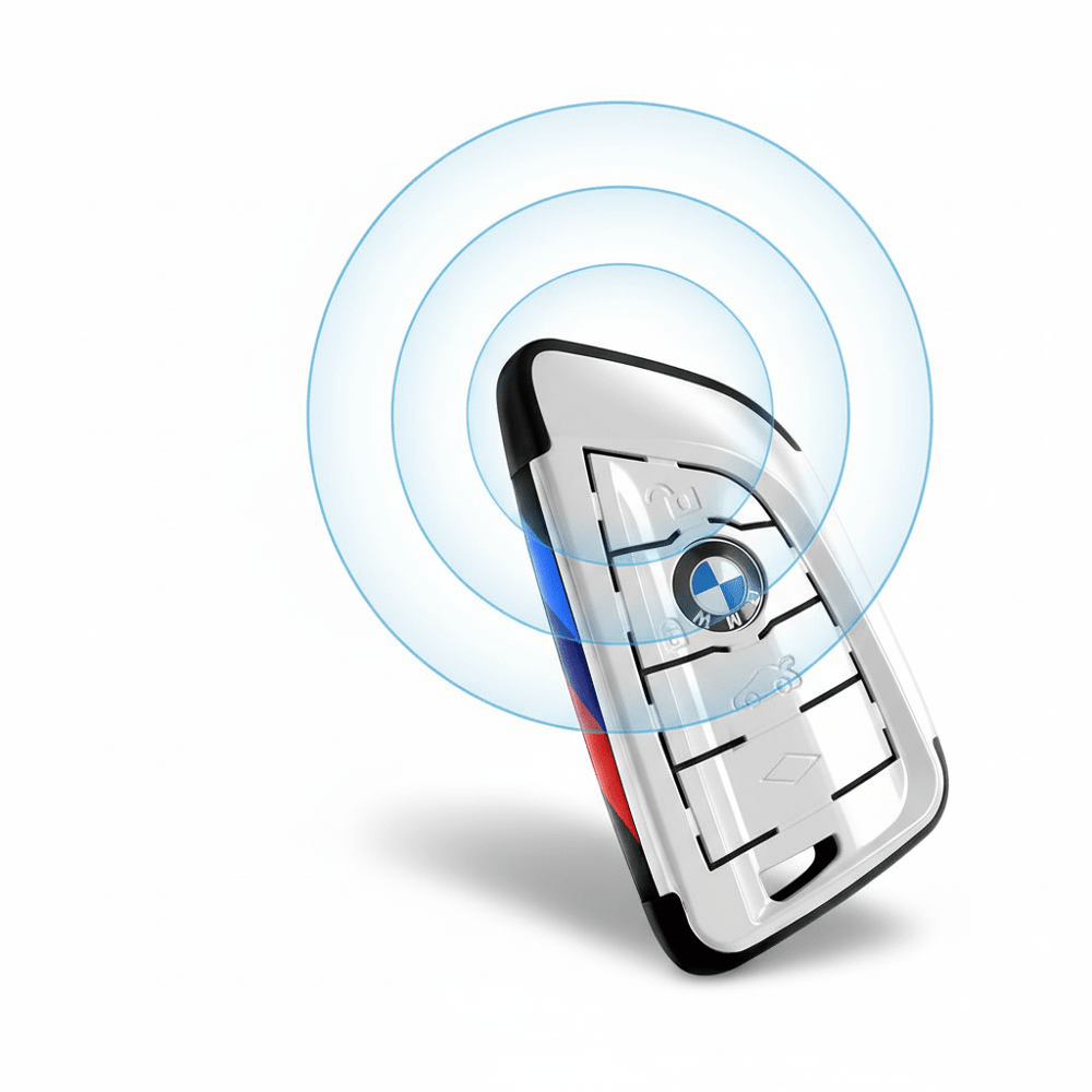 BMW WHITE KEY COVER CASE