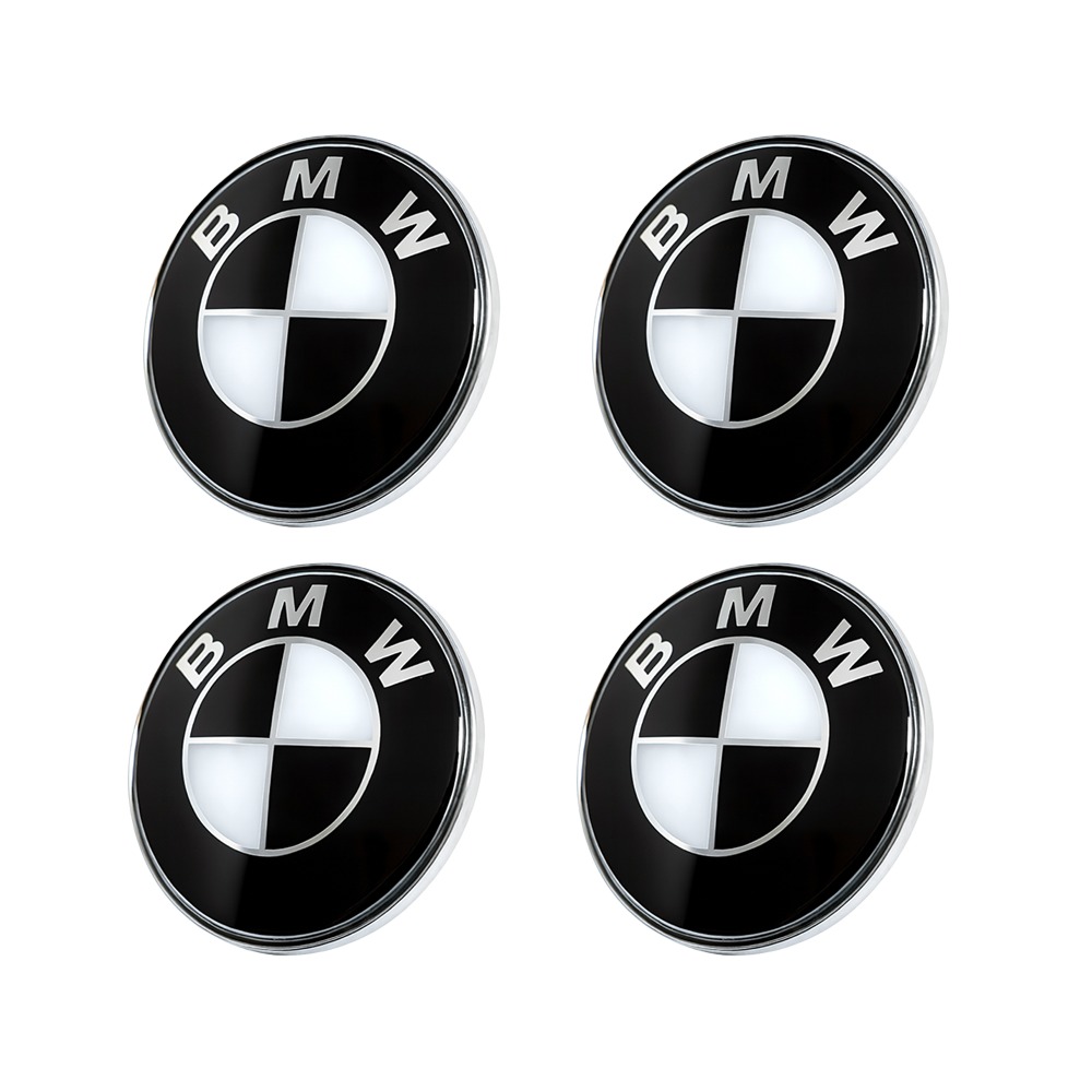 BMW EMBLEM-ABZEICHEN - SCHWARZ & WEISS