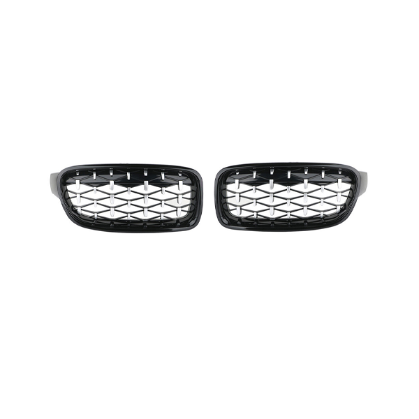 M PERFORMANCE STYLE GLOSS BLACK GRILLE FOR BMW 3 SERIES F30 F31