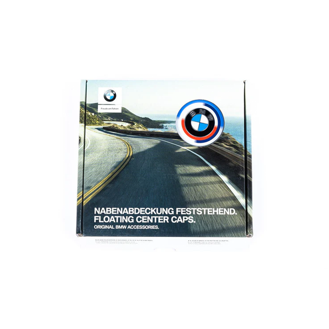 BMW 50TH ANNIVERSARY FLOATING WHEEL CENTRE CAP SET