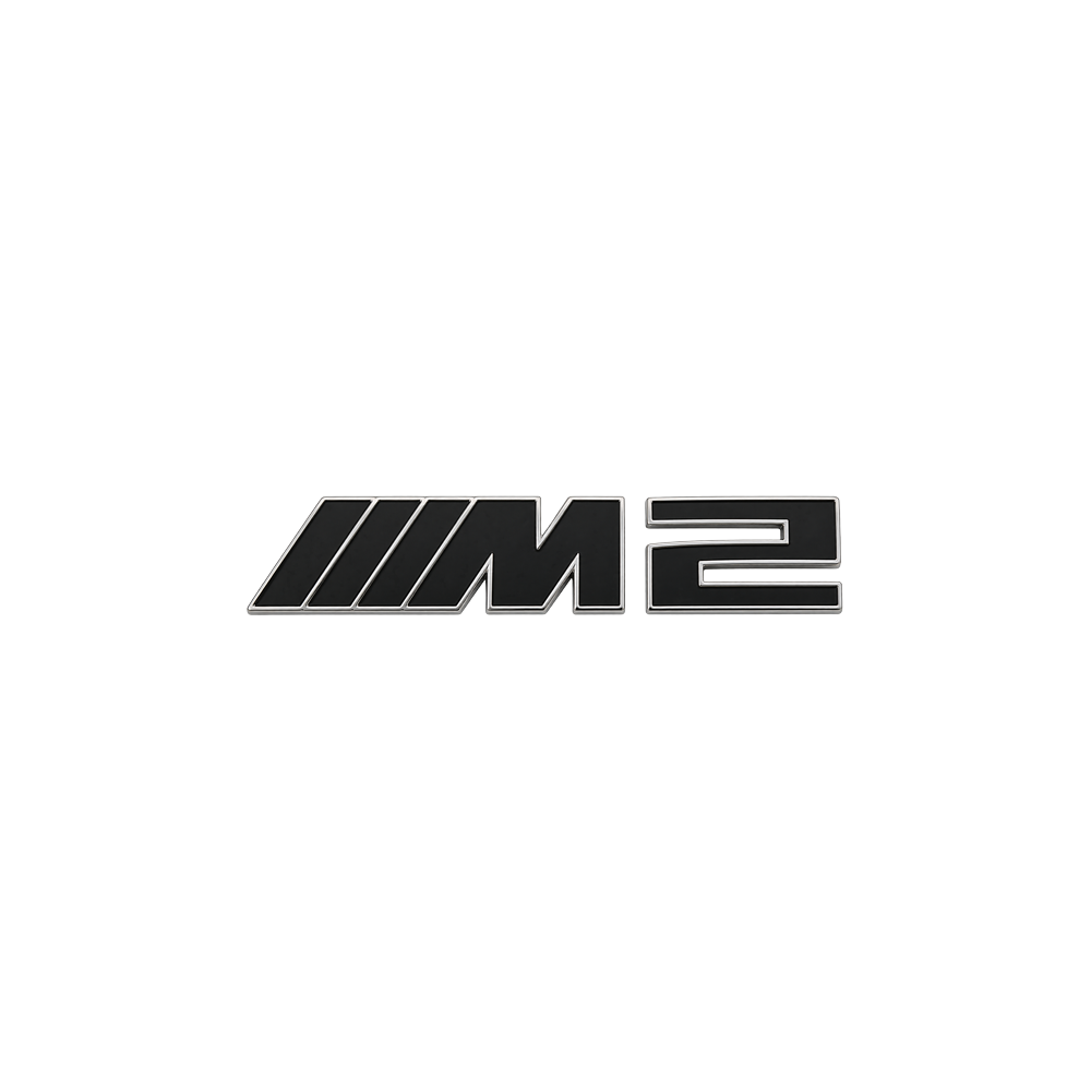 BLACK & SILVER M2 TRUNK EMBLEM FOR BMW G87 M2