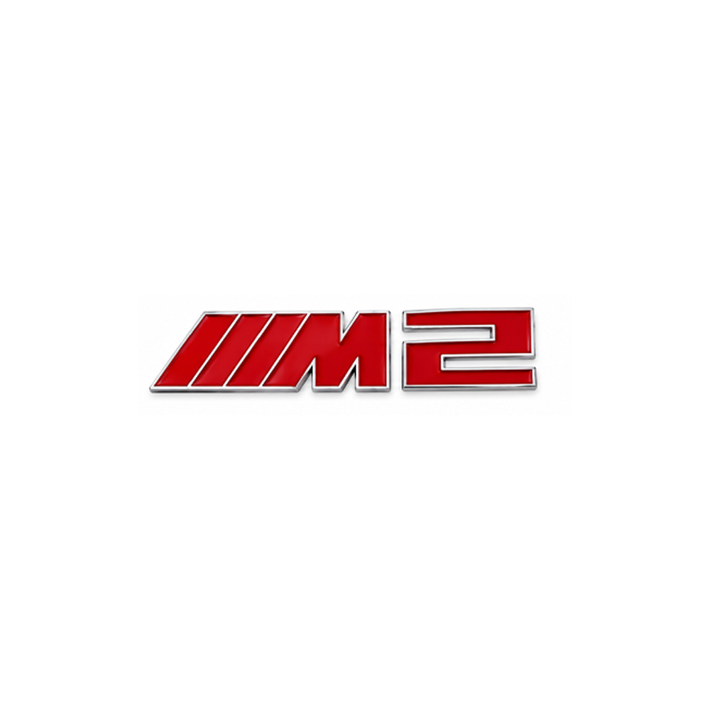 RED & SILVER M2 TRUNK EMBLEM FOR BMW G87 M2