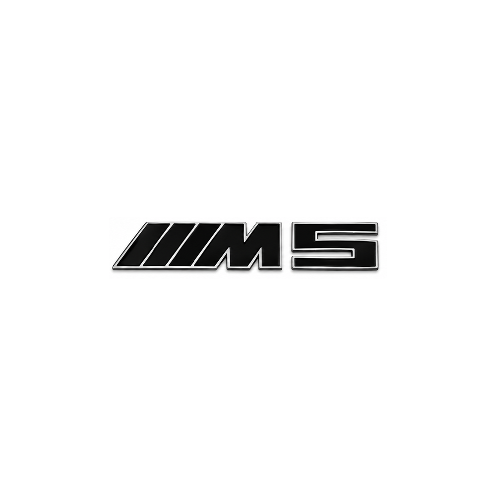 BLACK & SILVER M5 TRUNK EMBLEM FOR BMW F90 G90 G99 M5