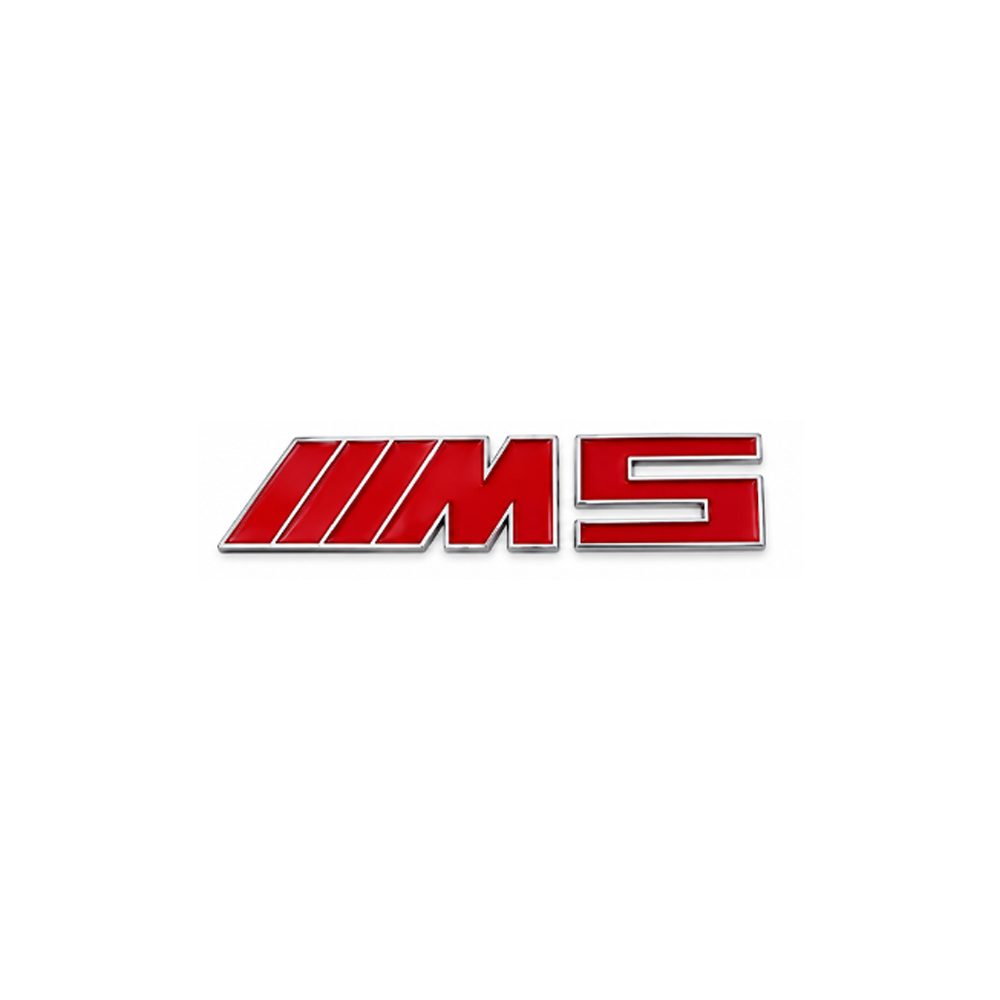 RED & SILVER M5 TRUNK EMBLEM FOR BMW F90 G90 G99 M5