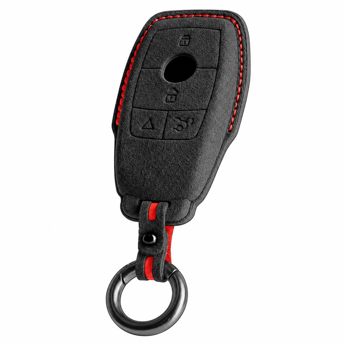 Carbon Black Alcantara key case for Mercedes - Key Fob Type B