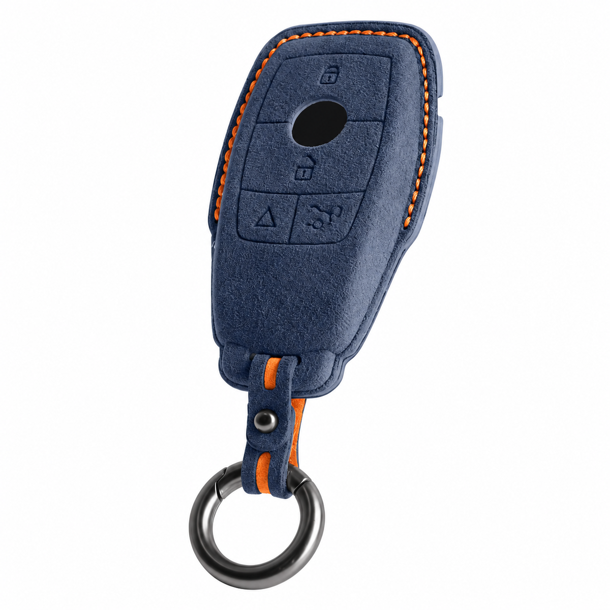 Nitrogen Blue Alcantara key case for Mercedes - Key Fob Type B