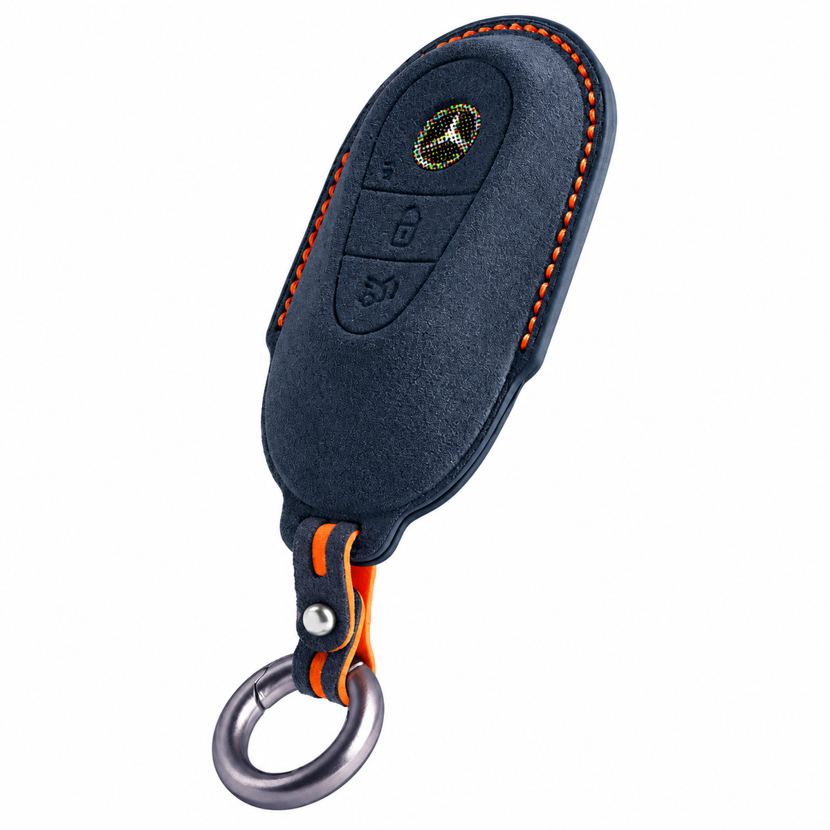Nitrogen Blue Alcantara key case for Mercedes - Key Fob Type C