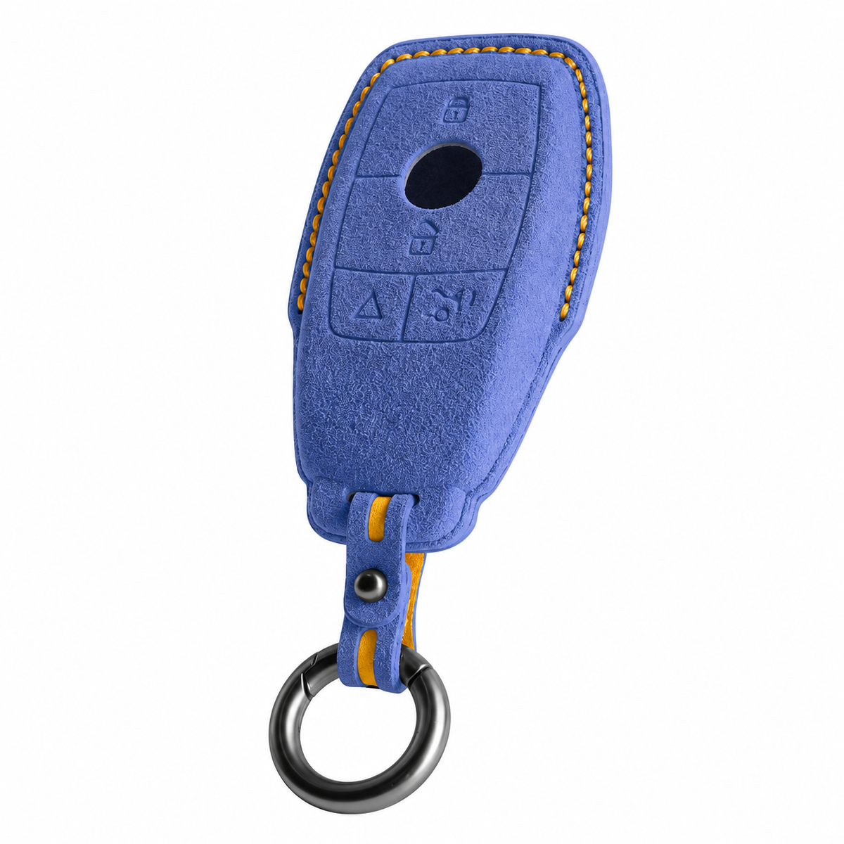 Sky Blue Alcantara key case for Mercedes - Key Fob Type B