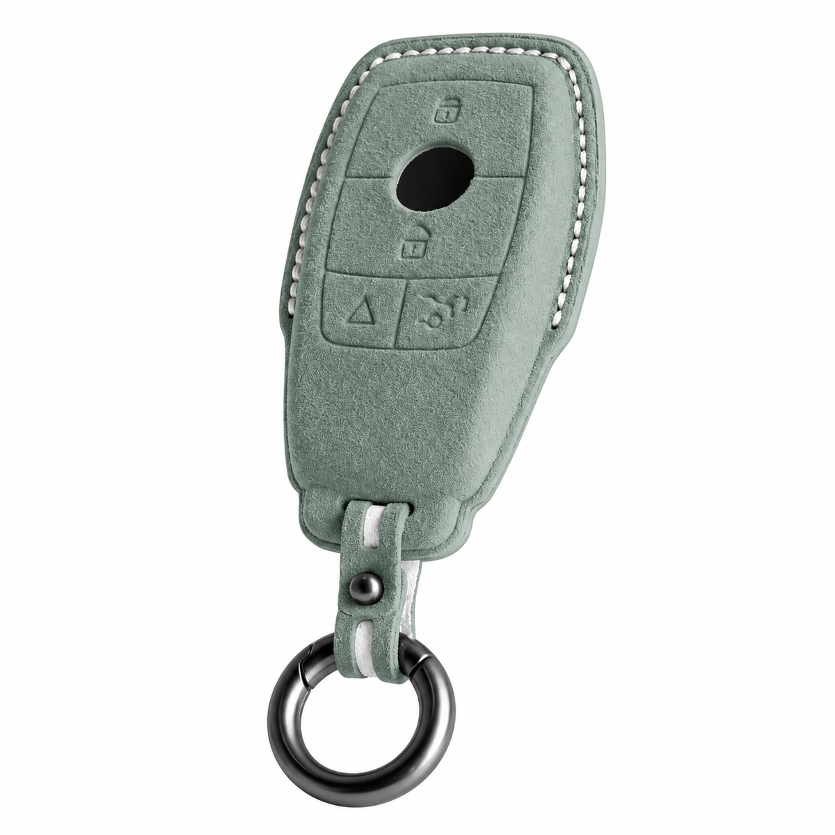 Tundra Green Alcantara key case for Mercedes - Key Fob Type B