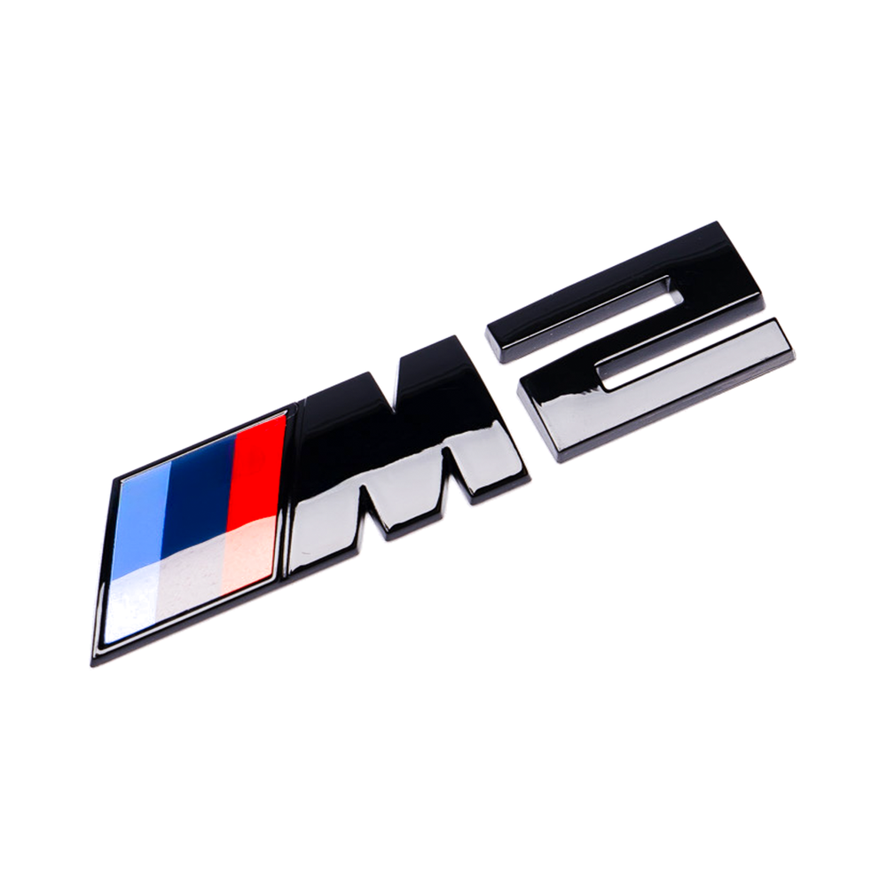 GLOSS BLACK TRUNK EMBLEM FOR BMW F87 G87 M2