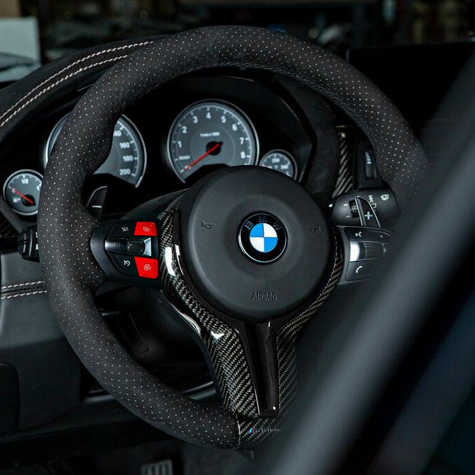 RED M1/M2 STEERING WHEEL BUTTONS FOR BMW M2 F87 / M3 F80 / M4 F82 / M5 F10 / M6 F06 F12 F13 / X5M F85 / X6M F86