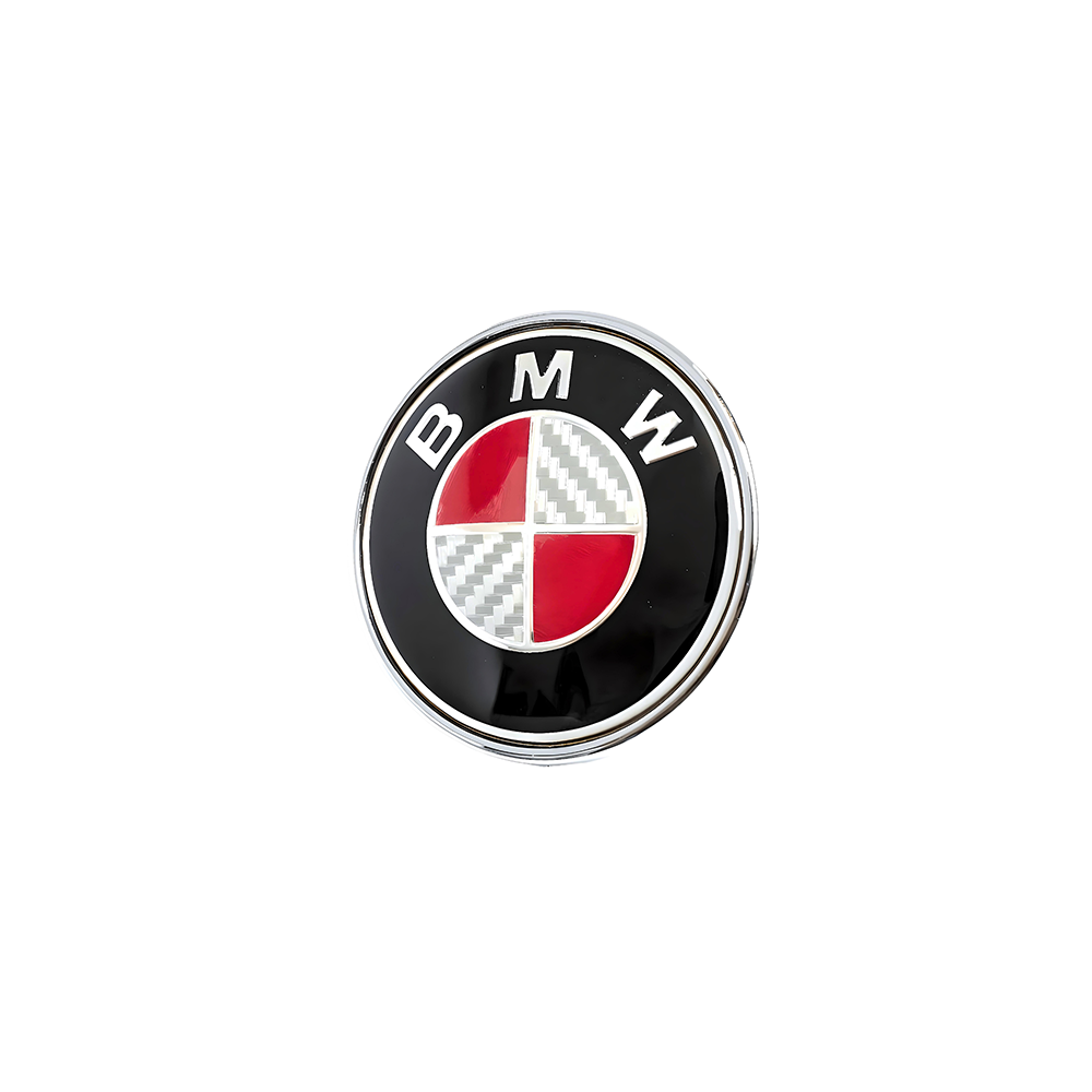 BMW EMBLEM BADGE - RED & GREY