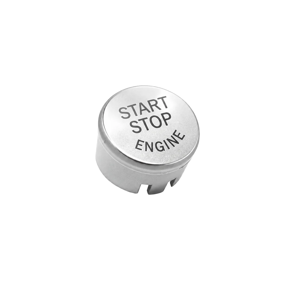 SILVER STOP/START BUTTON FOR BMW M2 F87 / M3 F80 / M4 F82 / M5 F10 / M6 F06 F12 F13 / X5M F85 / X6M F86