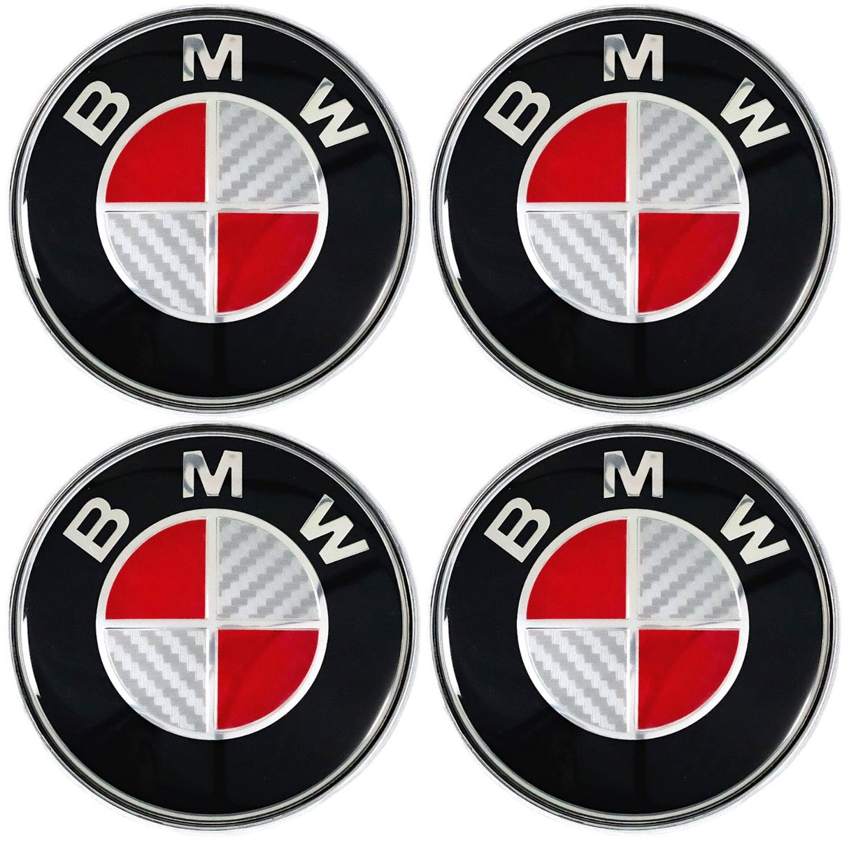 BMW EMBLEM BADGE - RED & GREY