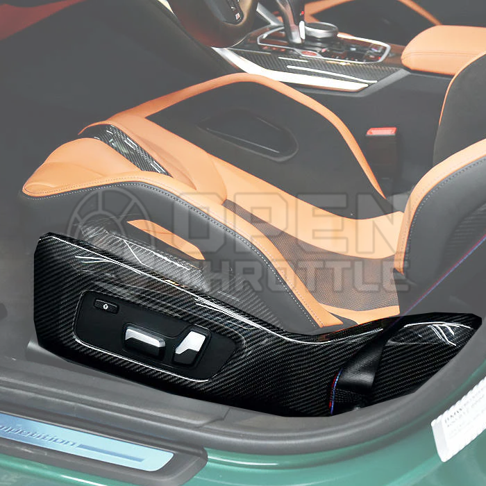 CARBON FIBRE SIDE SEAT INTERIOR TRIM FOR BMW G80 M3 G82 M4