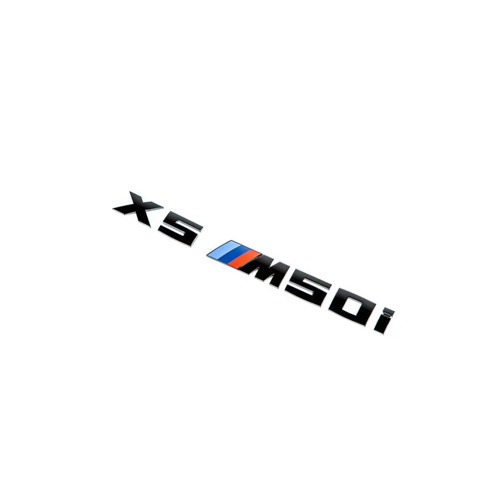 GLOSS BLACK TRUNK EMBLEM FOR BMW G05 X5 M50i