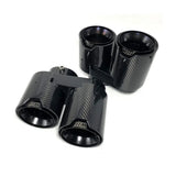 M PERFORMANCE QUAD CARBON FIBER EXHAUST TIPS FOR BMW X5 G05 X6 G06 X7 G07