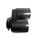 M PERFORMANCE QUAD CARBON FIBER EXHAUST TIPS FOR BMW X5 G05 X6 G06 X7 G07