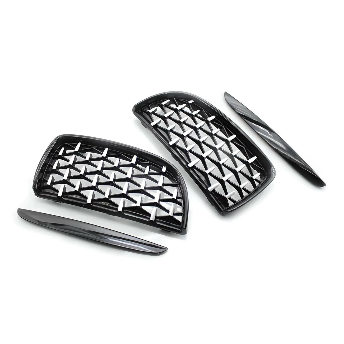 DIAMOND STYLE GLOSS BLACK GRILLE FOR BMW E90 E91 3 SERIES
