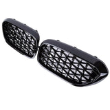 DIAMOND STYLE GLOSS BLACK GRILLE FOR BMW G30 G31 G38 5 SERIES