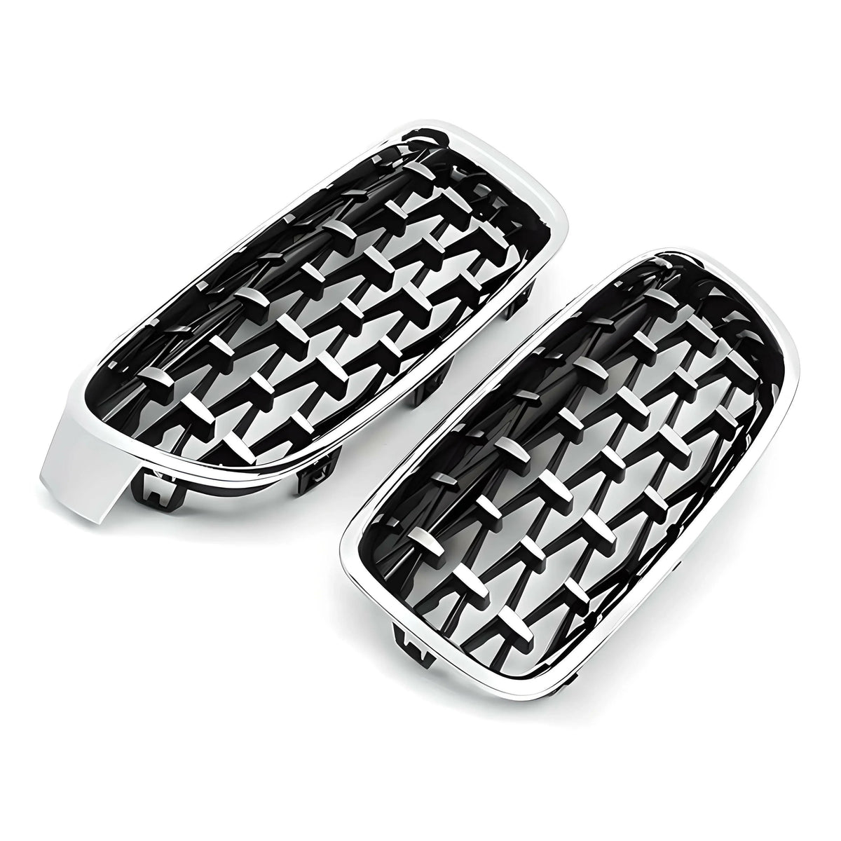 DIAMOND STYLE GLOSS BLACK GRILLE FOR BMW G30 G31 G38 5 SERIES