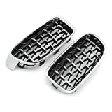 DIAMOND STYLE GLOSS BLACK GRILLE FOR BMW G30 G31 G38 5 SERIES