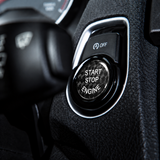 Black Carbon Fiber Stop/Start Button Cover For Bmw G11/G12 7 Series
