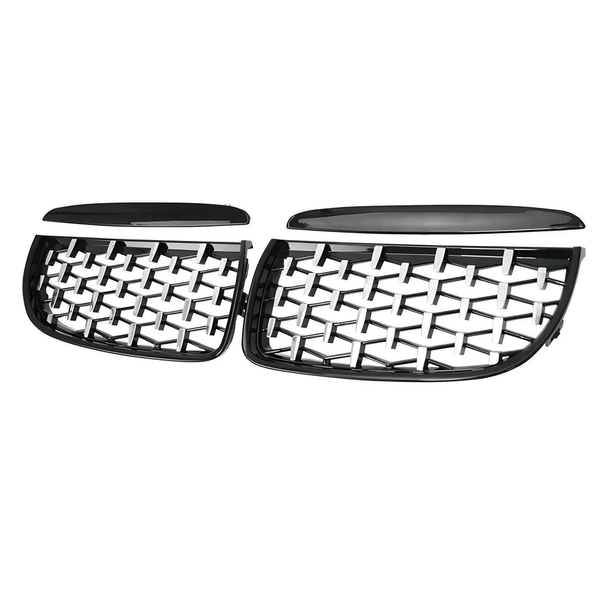 DIAMOND STYLE GLOSS BLACK GRILLE FOR BMW E90 E91 3 SERIES