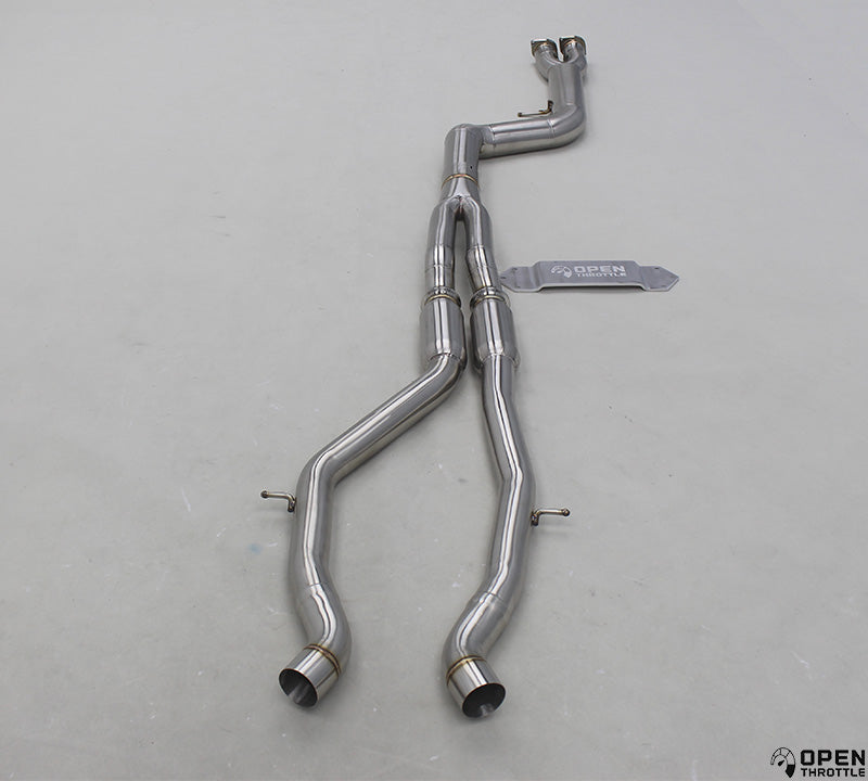 BMW F80 M3 F82 M4 BIG SINGLE MIDPIPE – OPEN THROTTLE