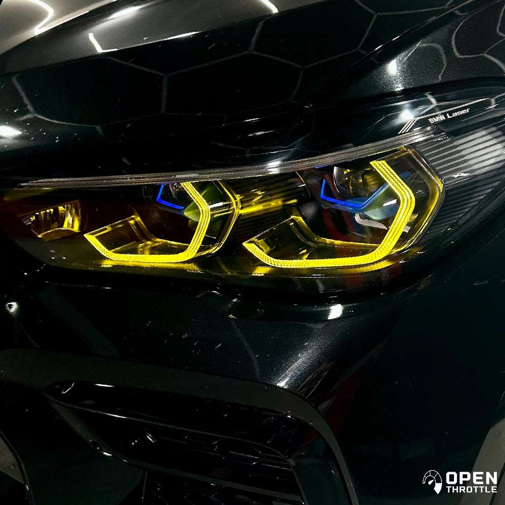 BMW F95 X5M F96 X6M / G05 X5 G06 X6 CSL YELLOW DRL KIT – OPEN THROTTLE