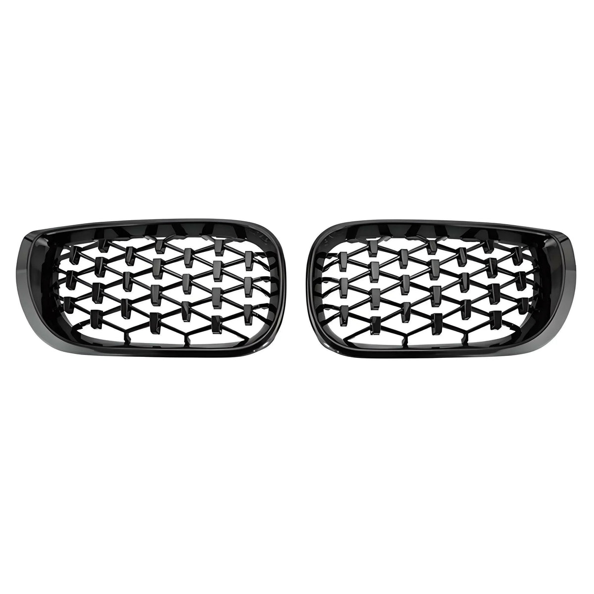 DIAMOND STYLE GLOSS BLACK GRILLE FOR BMW E46 3 SERIES