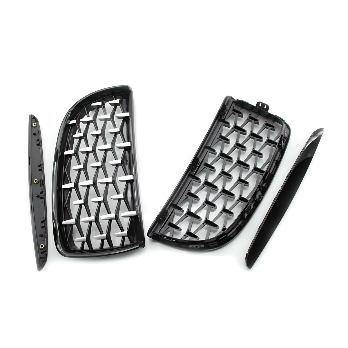 DIAMOND STYLE GLOSS BLACK GRILLE FOR BMW E90 E91 3 SERIES