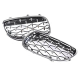 DIAMOND STYLE GLOSS BLACK GRILLE FOR BMW E60 E61 5 SERIES