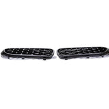 DIAMOND STYLE GLOSS BLACK GRILLE FOR BMW G30 G31 G38 5 SERIES