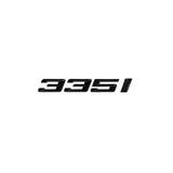 GLOSS BLACK TRUNK EMBLEM FOR BMW F30 3 SERIES