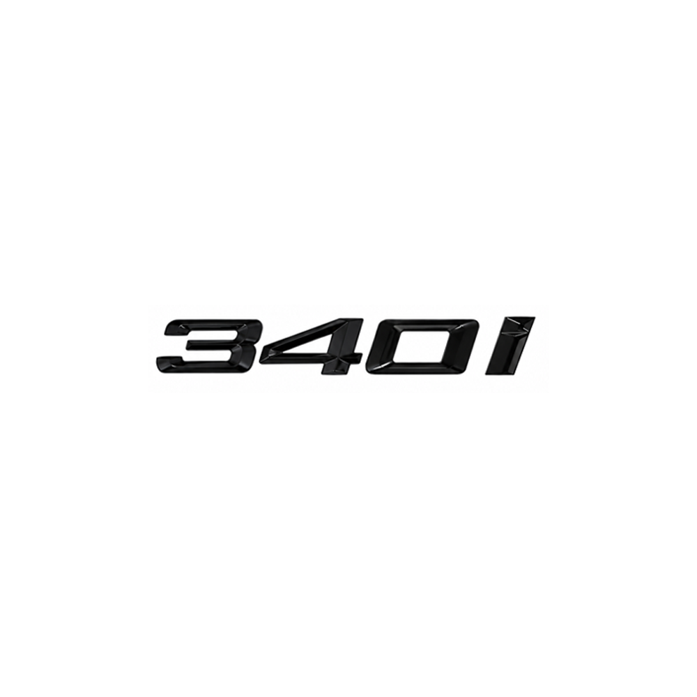 GLOSS BLACK TRUNK EMBLEM FOR BMW F30 3 SERIES