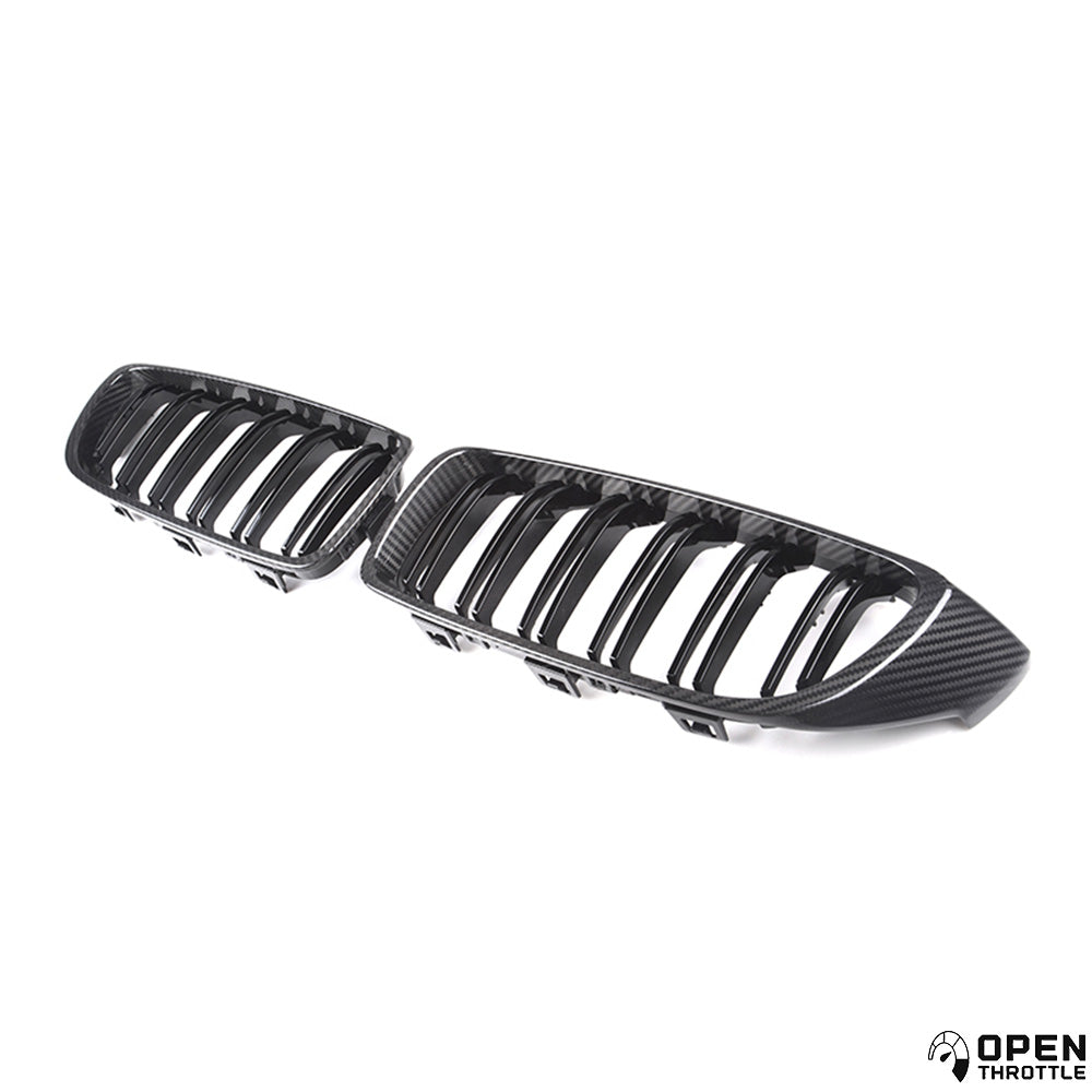 M PERFORMANCE STYLE DRY CARBON FIBRE GRILLE FOR BMW F80 M3 / F82 M4 / F30 3 SERIES / F32 4 SERIES