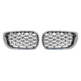 DIAMOND STYLE GLOSS BLACK GRILLE FOR BMW E46 3 SERIES