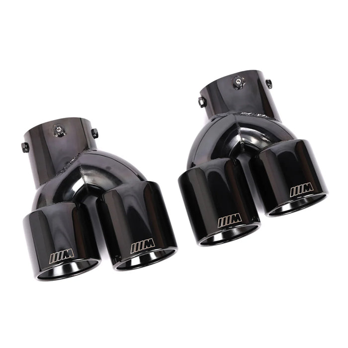 M STYLE STAINLESS STEEL QUAD EXHAUST TIPS FOR BMW G42 M240i