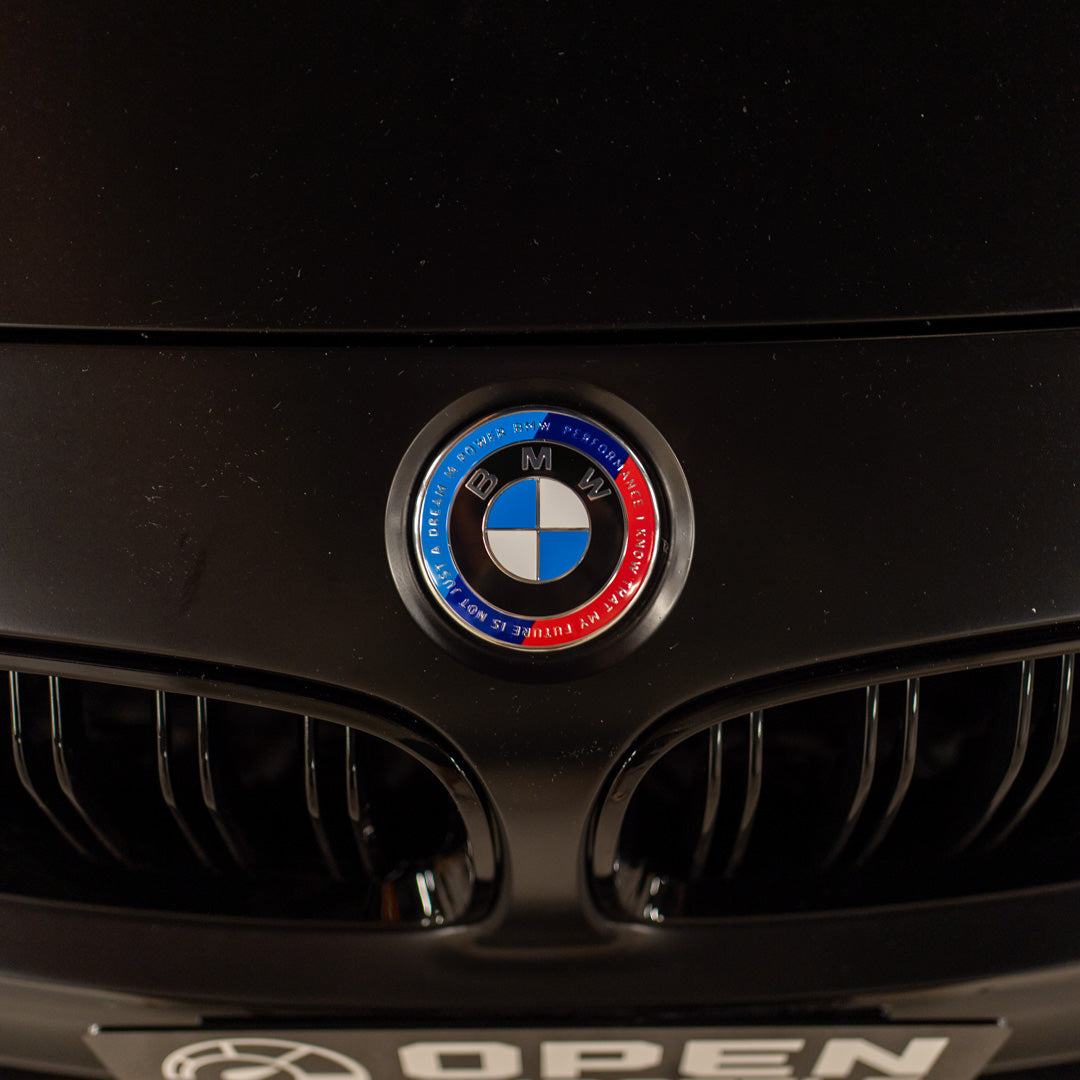 BMW 50TH EMBLEM BADGE - BLUE & RED