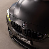 BMW 50TH ANNIVERSARY EMBLEM BADGES - BLACK & WHITE