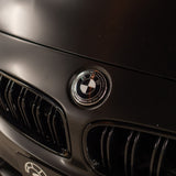 BMW 50TH ANNIVERSARY EMBLEM BADGES - BLACK & WHITE