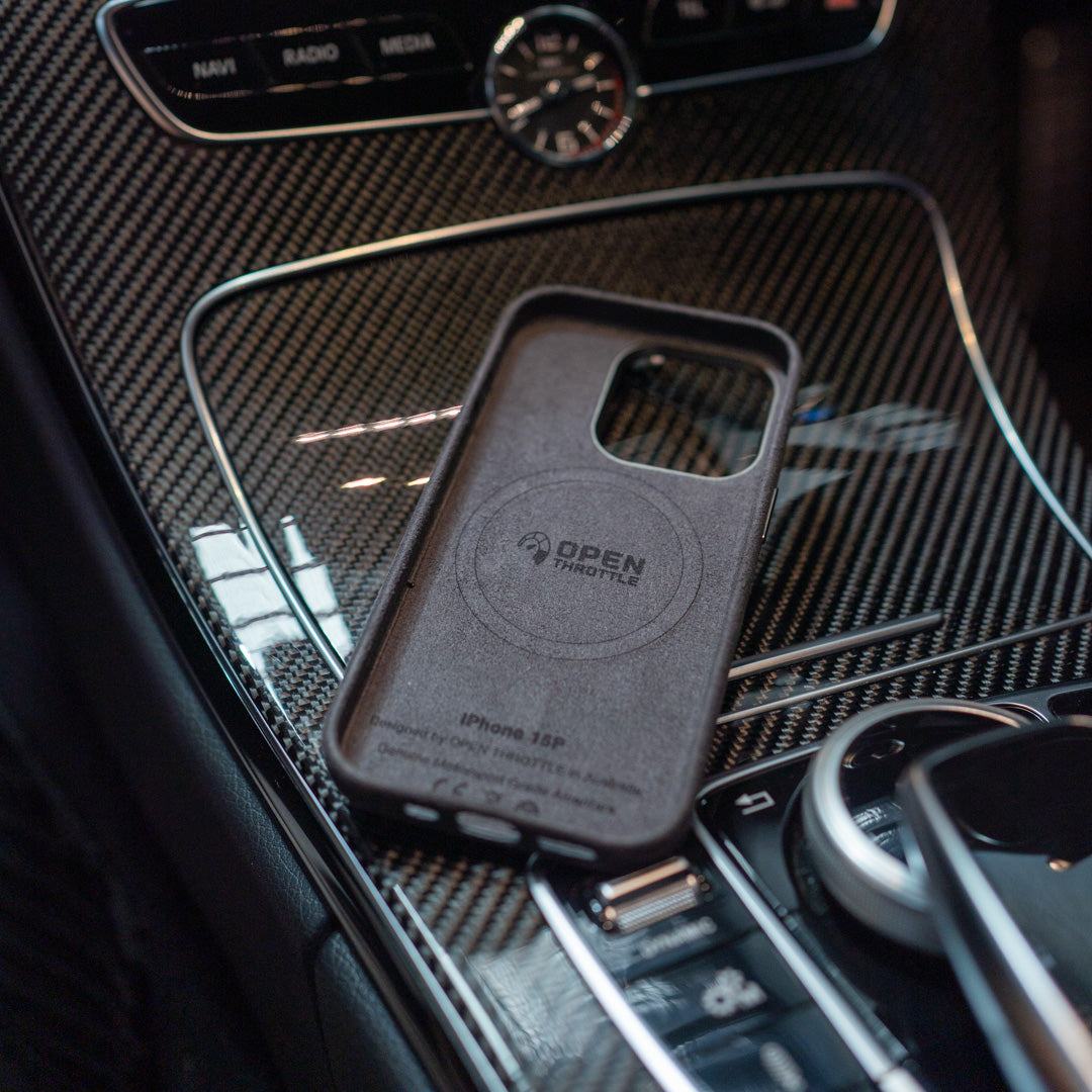 MERCEDES AMG MAGSAFE ALCANTARA IPHONE CASE