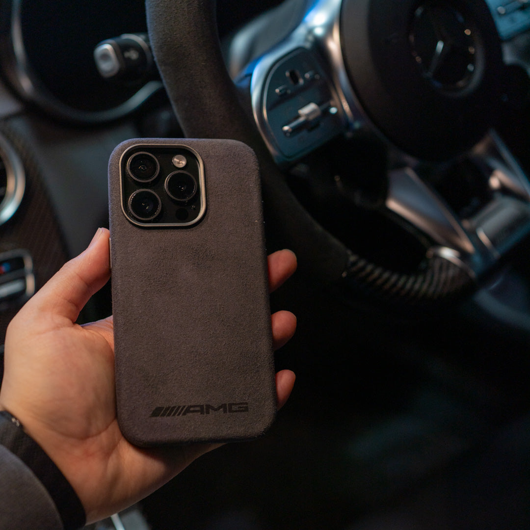 MERCEDES AMG MAGSAFE ALCANTARA IPHONE CASE
