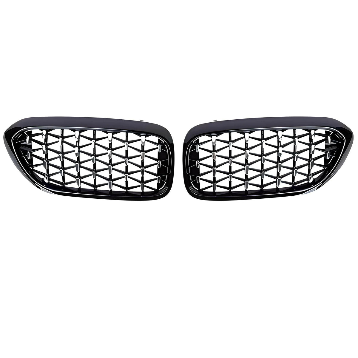 DIAMOND STYLE GLOSS BLACK GRILLE FOR BMW G30 G31 G38 5 SERIES