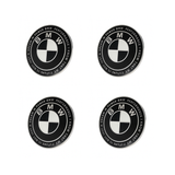 BMW 50TH ANNIVERSARY EMBLEM BADGES - BLACK & WHITE